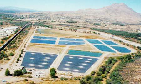 EJEMPLO DESTACABLE Planta Internacional de Tratamiento de Aguas Residuales de Ambos Nogales El tratamiento es secundario a base de Lagunas