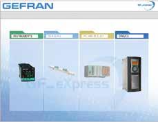 HERRAMIENTAS Y SOFTWARE La gestión de todos los productos GEFRAN (convertidores, sensores y componentes de automatización) es posible a través de un PC con la herramienta de GF Express que permite la