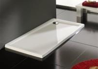 Plato de ducha Suministro y colocación de plato de ducha acrílico de 100x80 cm, incluso puesta en funcionamiento.