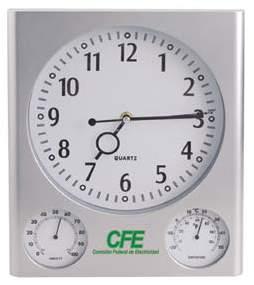 6 cm Emp 10 Pzas Estela RMF4 Reloj con portarretratos, alarma y termómetro, con lámpara y botón de encendido.