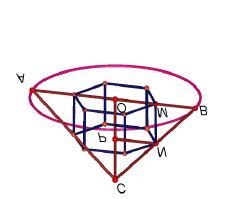 Problem 5 En un con de genertriu constnt s inscrit un prism exgonl regulr, les restes del qul totes són iguls Determineu l ngle entre l genertriu i l bse del con fi que l àre de l superfície lterl