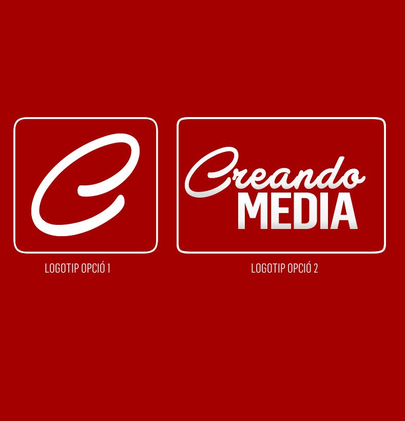 1.1 ELEMENTS DE MARCA La marca de Creando Media es compon de composa de dues partes fonamentals.