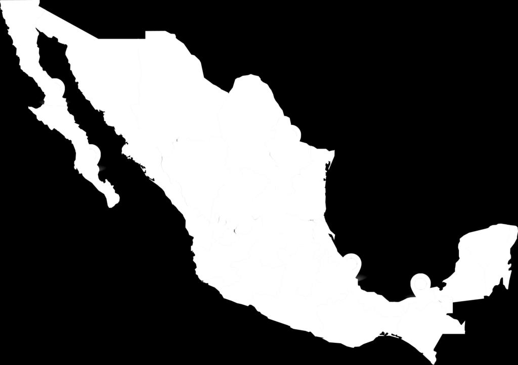 Aguascalientes, Baja California Sur, Campeche, Guanajuato,