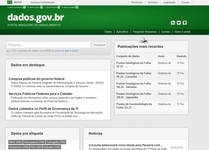 Brasil Portal de Datos Abiertos fue lanzado en 2012, bajo Creative Commons. http://dados.gov.