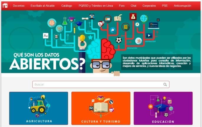 Tulúa-Colombia Portal de Datos Abiertos fue lanzado en 2015, bajo