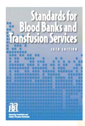 de los Estándares para Bancos de Sangre y