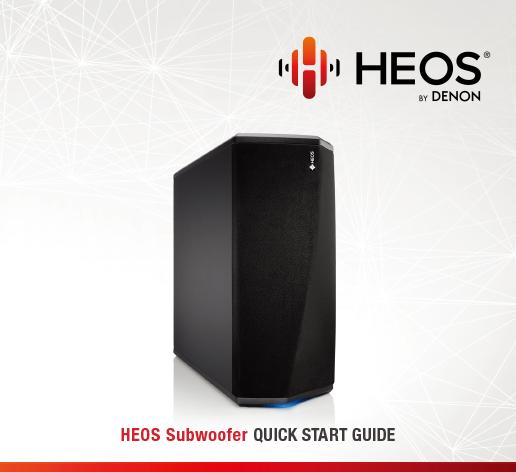 Le damos las gracias por la adquisición de este producto HEOS. Para asegurar un funcionamiento correcto de la unidad, lea atentamente este manual del usuario antes de usarla.