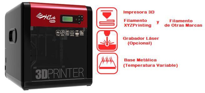 Impresoras 3D de Software Cerrado da Vinci Junior 1.0 PRO $22,500.00 MXN da Vinci Junior 1.0 PRO 3 in 1 $27,500.