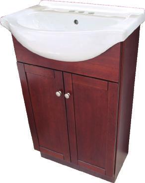92.950 Mueble baño melamina, 60x47x86cm, incluye lavamanos Código: 24-60-082 cant.