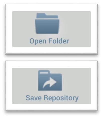 Todos los archivos se cargan mediante la apertura de una carpeta.
