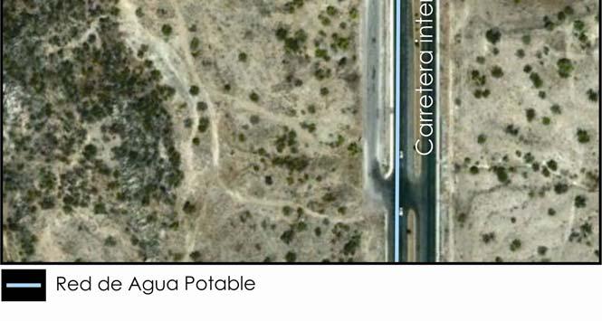 4.3.1 Agua potable. La ciudad cuenta con red de agua potable cuya misma transita por la carretera a Nogales.