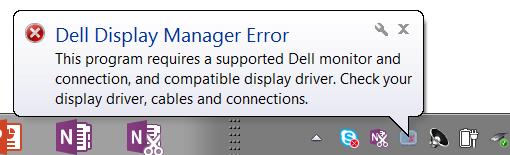 Solucionar problemas Si el monitor no admite DDM, éste se mostrará mediante un icono abajo en la bandeja de notificación. Haga clic en el icono y DDM mostrará un mensaje de error más detallado.