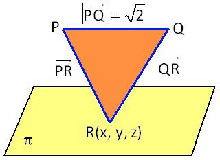 9. Dados los puntos P(4,, ) y Q(3, 3, ), encuenta los dos puntos, R y R, del plano xyz30 tales que PQR y PQR son tiángulos equiláteos.