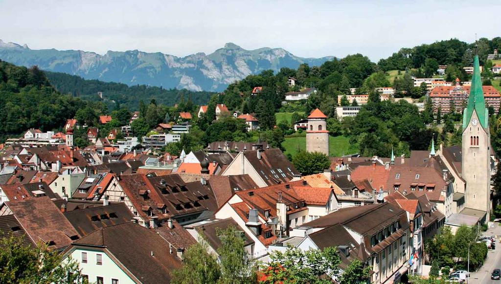 Feldkirch: A border town presided over by its castle.