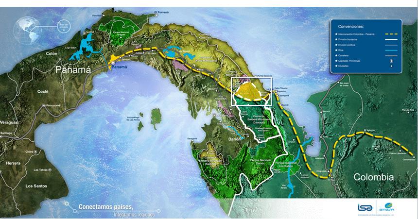 TRANSPORTE DE ENERGÍA COLOMBIA - PANAMÁ Línea de transmisión eléctrica de 600 km, en tecnología de corriente directa (HVDC).