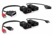 Audio/video Adder Set extensor ADDERLink DV HDMI/DVI Alimentado a través de un solo USB Uso de energía eficiente y baja producción de calor Resolución gráfica máxima a @ 60Hz : 1920 x 1200 : via USB