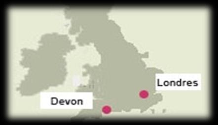 DEVON JOBS: Pasa el verano trabajando en la Riviera Inglesa mínima 8 LOCALIZACION: DEVON El condado de Devon, situado en el suroeste de Inglaterra, es bien conocido por la belleza de sus paisajes por