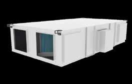 Caudal de aire (m³/h) 800 1400 2300 3000 NOVEDAD Azure Los recuperadores Azure de bajo perfil son unidades con una alta eficiencia gracias al intercambiador de calor pudiendo llegar a alcanzar hasta