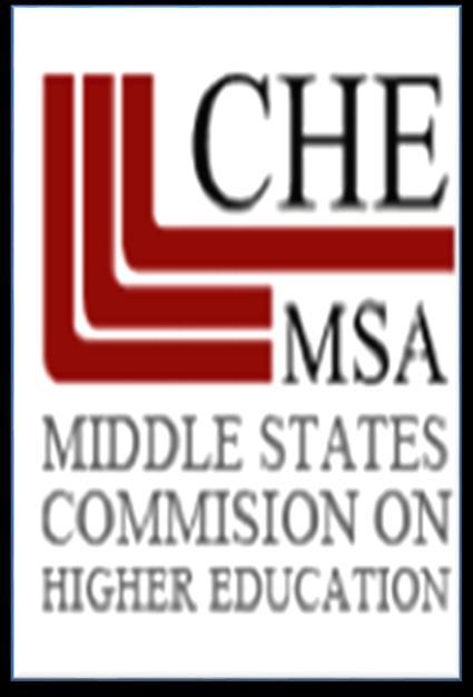 Vector: Calidad y Efectividad Institucional Meta 1: Lograr la acreditación de Middle States Commission on Higher Educaction (MSCHE) Completar el documento de