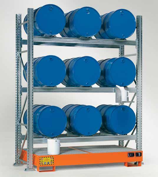 ESTANTERÍAS PARA BARRILES Estanterías para el almacenamiento interior de barriles de 60 lts y 200 lts.