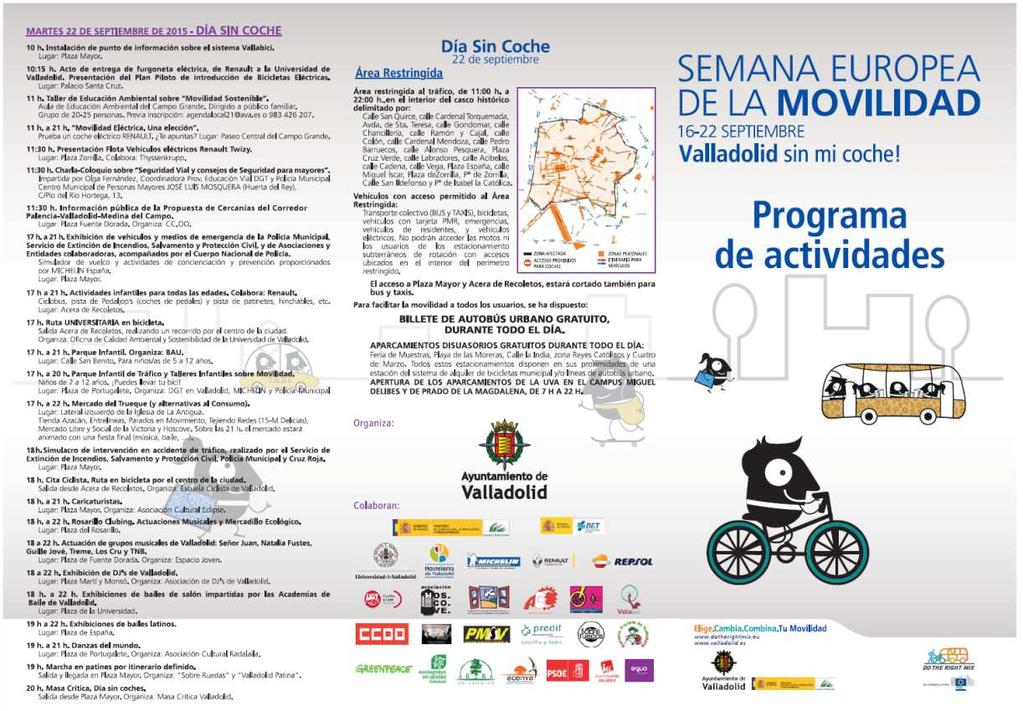 Semana Europea de la Movilidad 2015 con alto grado de