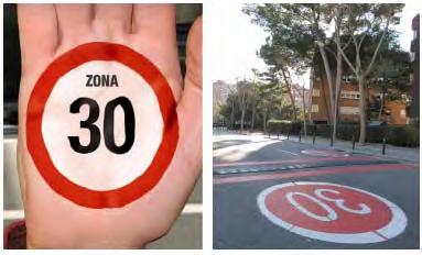 IMPLANTACIÓ DE ZONES 30 A BARCELONA La primera "zona 30" de la ciutat es va crear al juny de 2006 al districte de Sant Andreu, es va comprovar que passat un any de la seva implementació