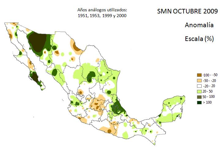 IMTA IRI No disponible CFE Dominantemente por debajo de lo normal, excepto la región Frontera Sur y la Península de Yucatán y sur de Baja California, en donde se prevé precipitación de normal a por