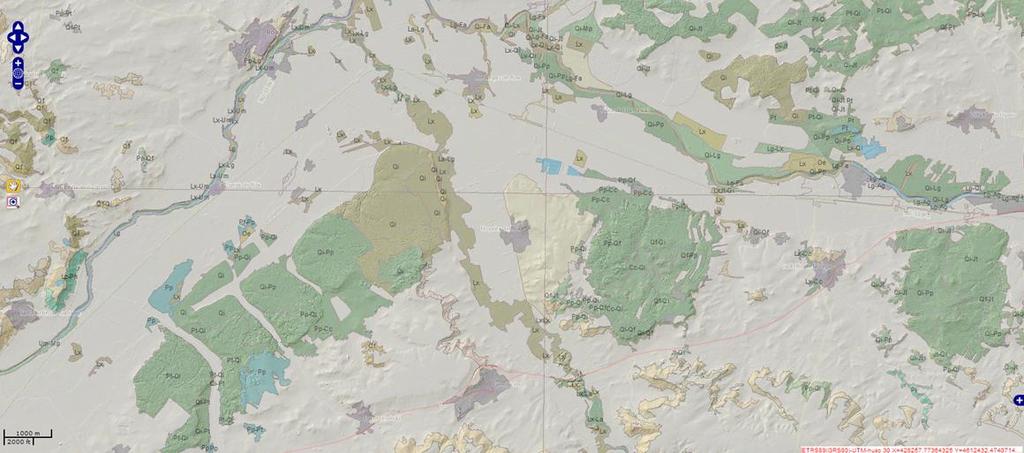 Cartografía forestal: Zona Duero entre Roa y Haza Clave de especies: Pp: Pino piñonero (Pinus pinea) ; Pt: pino resinero (P. pinaster); Pn: pino laricio (P. Nigra); Ps: pino silvestre (P.