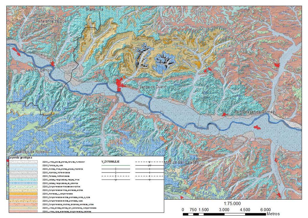 Cartografía geomorfológica: Valle del