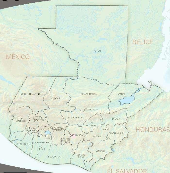 Guatemala en cifras CAPITAL: Guatemala EXTENSIÓN TERRITORIAL: 108.889 Km 2 TEMPERATURA PROMEDIO: 15 C 25 C (59 F 77 F) POBLACIÓN: 15.