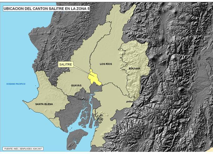 FICHA DE CIFRAS GENERALES CANTÓN Cantón, Provincia de se encuentra en la Zona 5 de planificación.
