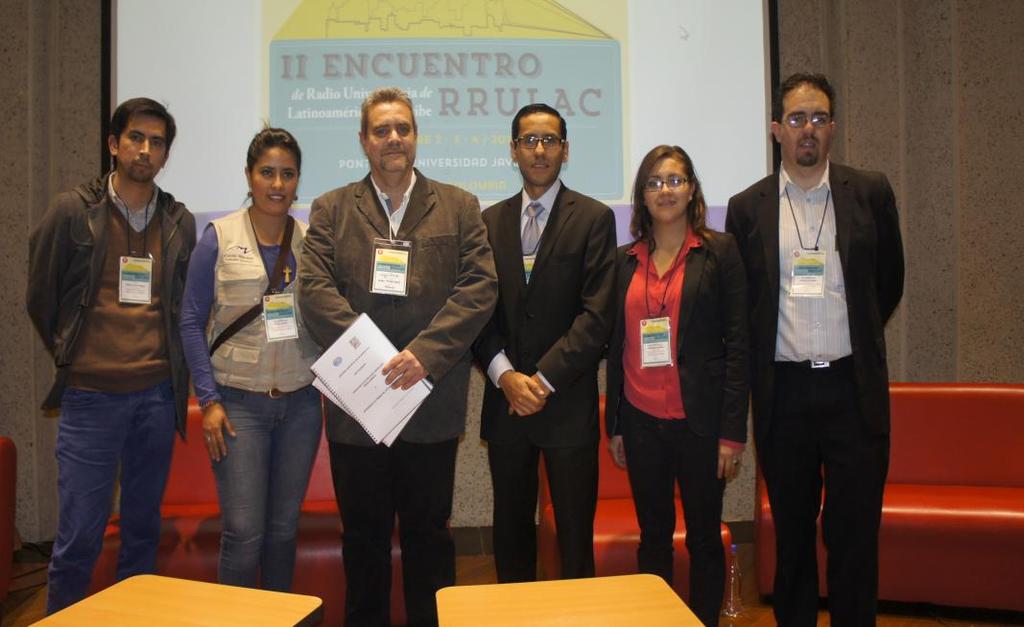 El equipo de Radio Universidad en aras de la internacionalización participo en el II Encuentro RRULAC en Bogotá Colombia Diseñar y operar los lineamientos de relaciones públicas, protocolos y