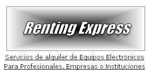 Renting Express. Lista de precios 2018 de Equipos en alquiler Iniciativas Personales SL. Inscrita en el registro Mercantil de Madrid. Tomo 22938. Libro 0. Folio 110. Sección 8. Hoja M-410810.