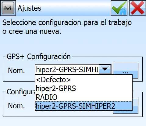 Para definir el tipo de metodología a utilizar en campo (Estático, RTK Radio, RTK GPRS, etc), pulsar en la opción REGISTRO.