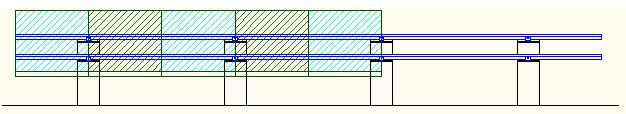 CASO 1: 2 PANELES SOLARES DE 1,65X0,99m POR PIEZA S obtáculo = Área _ panel = 1,65 x 0,99 x 2 = 3,27m2 F = P x S = 41,94Kg/m2 x 3,27m2 = 137,14 Kg Norte de 125Km/h sobre dos paneles
