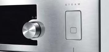 de agua en la bandeja mientras el horno alcanza los 90º C en 0 minutos. Una señal acústica nos avisará cuando el horno esté preparado para realizar su limpieza.