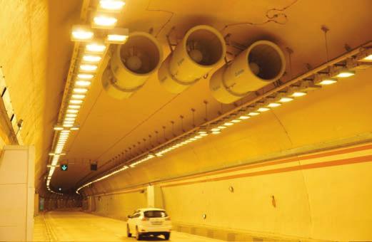 REGÍMENES DE VENTILACIÓN El uso de sistemas de ventilación forzada en los túneles de la Variante de la Avenida de Kurortny está condicionado por su larga extensión: la longitud del menor supera los