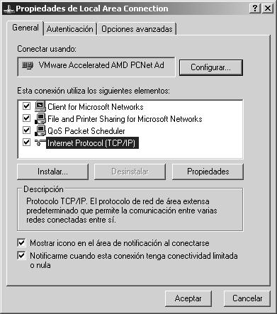 Puesta en servicio SMA Solar Technology AG / SMA America, LLC 6.4.3 Windows XP, Windows 2000 1. Encienda el ordenador. 2. En Windows, seleccione Inicio > Panel de Control > Conexiones de red. 3.
