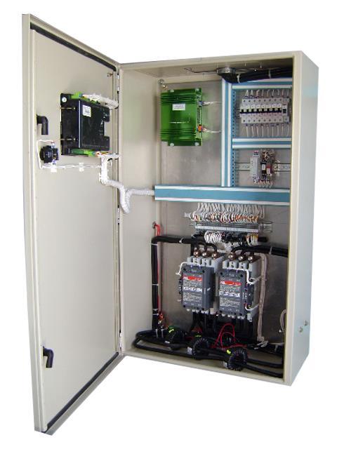 Panel de Control Automático Las plantas eléctricas de transferencia automática o de emergencia incluyen un tablero de control diseñado para la automatización de la operación de la planta, medición de