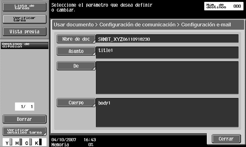 Usar Documento 7 V.34 DESACT V.34 es un modo de comunicación usado para la comunicación de fax de súper G3.