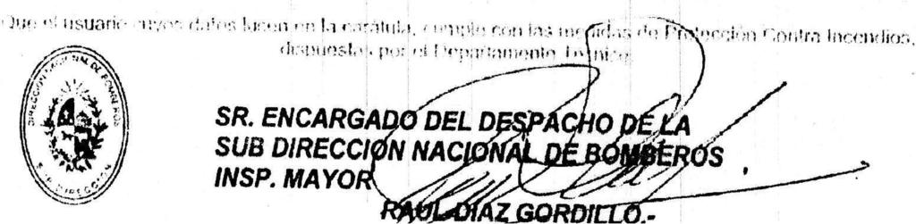 333/2000) DEPARTAMENTO N º EXPEDIENTE DIRECCION DESTINO DECLARADO RAZON SOCIAL ASESORAMIENTO VIGENTE VALIDO HASTA SR.