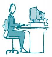 Posturas de trabajo Se aconseja Trabajo sentado Mantener la espalda recta y apoyada al respaldo de la silla.