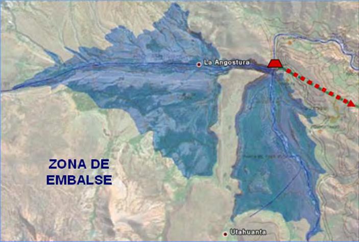 OBRAS A EJECUTAR - II ETAPA 1. SISTEMA HIDRÁULICO ANGOSTURA COLCA Represa Angostura (1,140 MMC). Derivación Pucará Colca (7.06 km).