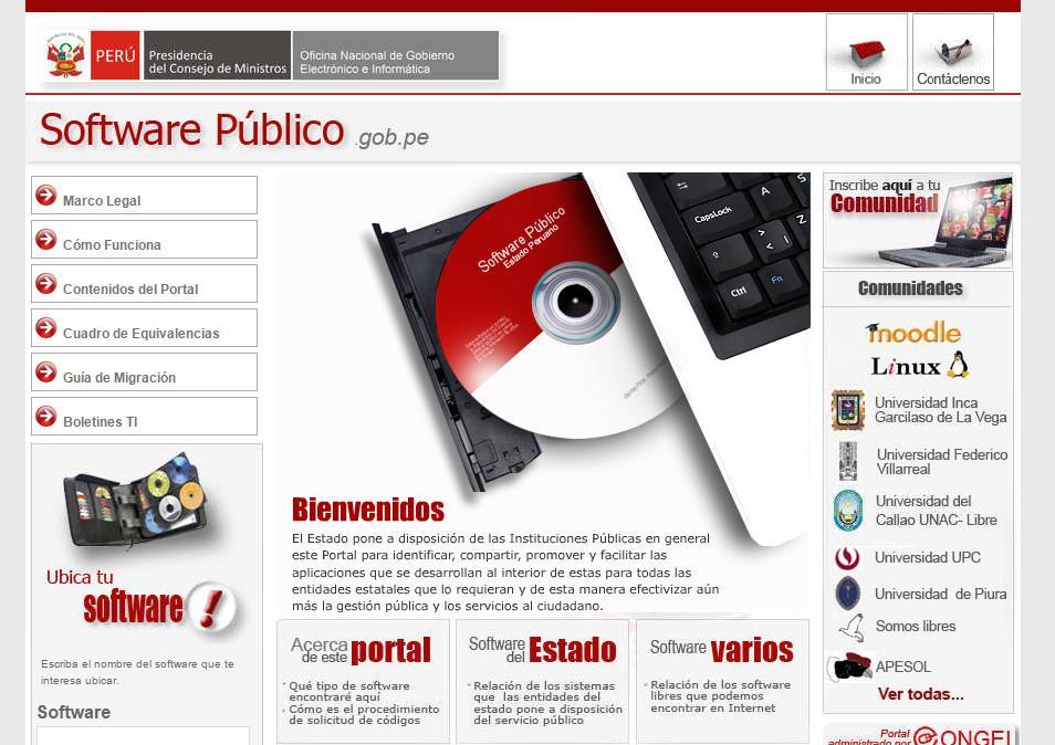 Portal de Software Público www.softwarepublico.gob.