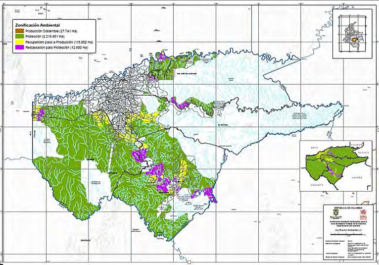 La zonificación ambiental se refiere al estado actual de la Reserva Forestal.
