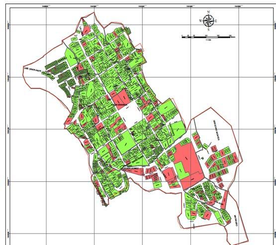 Plano de actualización cartográfica e identificación de matrícula inmobiliaria municipio de Gramalote Convención Descripción No.