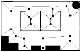 Gráficos Generalizados de Voronoi Los bordes de la gráfica de Voronoi: Los puntos en el espacio de trabajo, que tienen la