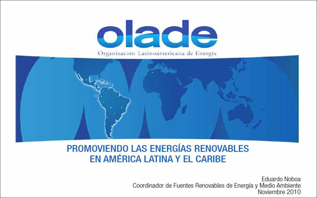 EL PROYECTO OLADE/CIDA: ACCESO A LA ENERGIA SOSTENIBLE EN AMÉRICA