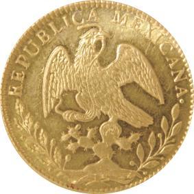 20 Pesos, Maximiliano, 1866. Mo. (KM- 389).