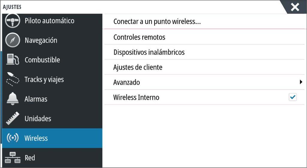 Controles remotos Cuando un dispositivo inalámbrico (smartphone o tablet) está conectado, debe aparecer en la lista Controles remotos.